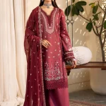 Unstitched 3Pc Embroidered Luxury Lawn